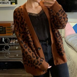 Very soft Cheetah print cardigan from target